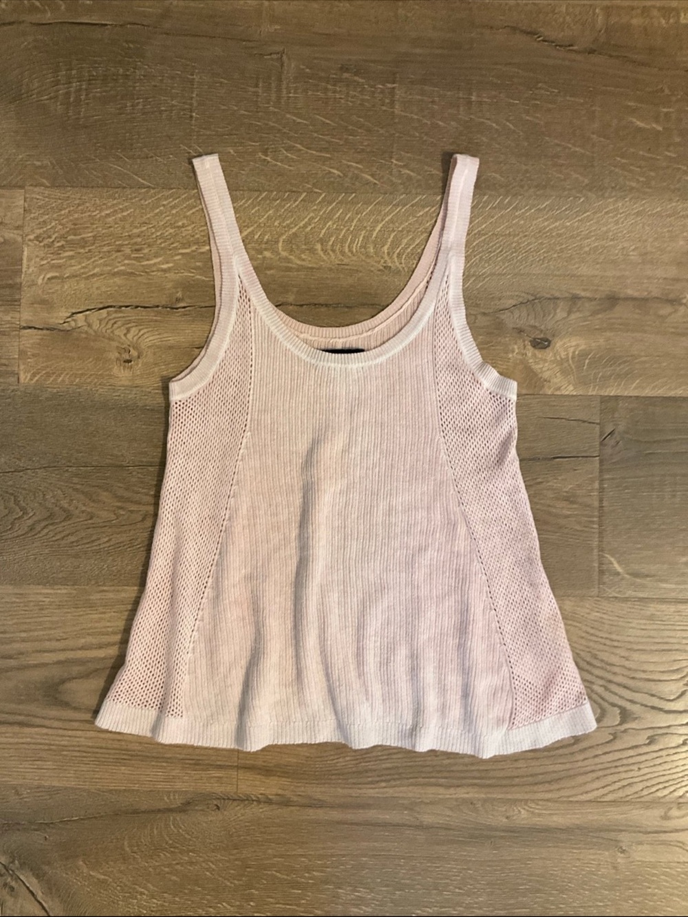 American Eagle pink knit washed out / tie dye Tank Top, S